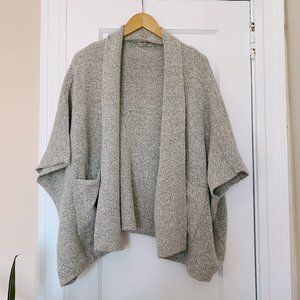 LOFT Grey Poncho Sweater